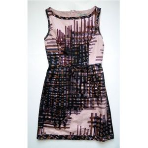 EUC Hatchmark Pink Sheath Dress by Beth Bowley